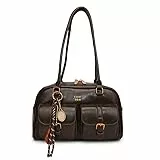 GSenhui Boston Tragetasche Damen Vintage Umhängetasche Klein Handtasche mit Mehreren Taschen, Doppeltasche Schultertasche Bogen Tote Bag Handbags for Reisen Arbeit