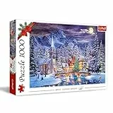 Trefl - Weihnachtsstimmung - Puzzle 1000 Elemente - Weihnachtspuzzle, Weihnachtszauber, Bergstädtchen, Winter, Klassisches Puzzle für Erwachsene und Kinder ab 12 Jahren