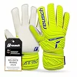 Reusch Attrakt Solid Junior Torwarthandschuhe|Für Kinder 5–16 Jahre|Stabiler Grip mit Solid Latex|Bequemer Sitz und Rundumbandage|Atmungsaktiv und robust|Für Training und Spiel