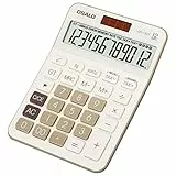 OSALO Taschenrechner Tischrechner Großes Display Große Tasten 12-stelliger Bürorechner Schreib mit Mehrwert Steuer Funktion(OS-130T)