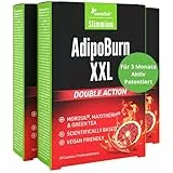 Morosil, Grüner Tee, Vitamin C, Vitamin B6, Cayennepfeffer und Koffein - Thermogenese, Stoffwechsel, Bauch - 90 Kapseln für 90 Tage - Mit Kostenlosem E-Book-Guide - AdipoBurn XXL von Slimmium Sensilab