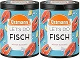 Ostmann Gewürze - Let's Do Fisch Allrounder | Gewürzsalz für Bratfisch, Flammlachs und Meeresfrüchte | Würziger Allrounder mit Senf, Zitrone und Dill | 85 g in recyclebarer Metalldose (Packung mit 2)