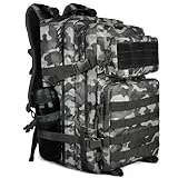 Zavothy 45L Militär Rucksack Herren Damen, Wanderrucksack, Outdoor Arbeit Bundeswehr, MOLLE Survival Taktischer Rucksack, Wasserdicht, für Trekking Camping Reisen Jagd