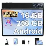 GOODTEL 11 Zoll Touch Tablet Android 16 GB RAM + 256 GB ROM + TF 1 TB | Display 2K 2000 x 1200 | Octa-Core | 8600 mAh | WiFi 5G | GPS | Bluetooth 5.0 | 13 MP + 5 MP, Schwarz