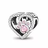 QIKAOLA 925 Sterling Silber Charms Beads für Pandora Strand Ozean Liebe Familie Tiere Charms Anhänger Fit für europäische Armbänder und Halsketten