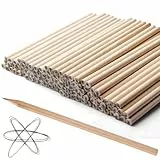 200 Stück Bleistift HB, Naturholz Bleistifte Set HB Holz Bleistift Set 17.7x0.7cm Holzbleistifte Natur Stifte Graphitstifte Holzbleistift für Schüler Schule Zuhause Büro Schulmaterial
