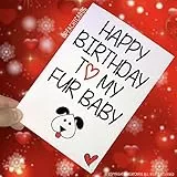 Peachy Antics Lustig Geburtstags Karten Zum Hund, Lustig Karte für den Hund, Hund Karte, Geburtstagskarte Neuheit Karten Family Haustier Karten Fell Baby Karten PC273