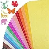 Glitzerkarton, 30 Blatt, 15 Farben, farbiger Karton, Premium-Glitzerpapier zum Basteln, A4-Glitzerkarton für DIY-Projekte, Kartenherstellung, Geburtstag, Hochzeit, Party, Dekoration, 300 g/m²