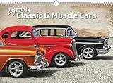 N Neumann - Legendary Classic & Muscle Cars 2026 – Wandkalender A3 (42x30 cm) mit 12 Monatsblättern, Spiralbindung & internationalem Kalendarium, Oldtimer- & Auto-Kalender für US-Muscle-Car-Fans