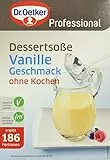 Dr. Oetker Professional, Dessertsoße Vanille-Geschmack, Ohne Kochen, Soßenpulver in 1 kg Packung, 1-39-206072
