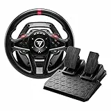 Thrustmaster T128 – Kabelgebundenes Lenkrad mit Dynamischem Force Feedback – Rennlenkrad-Set mit Magnetischem Pedalen und Kabeln – Kompatibel mit Xbox Series X|S, Xbox One und PC – Schwarz