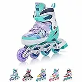 meteor verstellbare 4‑in‑1 Kinder Inline-Skates – Rollschuhe Inliner Schlittschuhe – ABEC‑7 PU‑Räder Aluminiumrahmen – Größen XS 25‑28 S 30‑33 M 34‑37