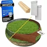 GREEN Spark Cortenstahl Rasenkantenband [Schneckenabweisend] mit Superflex Technolgie | 10m x 15cm 1mm dick | zur Gartengestaltung | Beeteinfassung Metall Cortenstahl Beeteinfassung Rasenkante Metall
