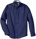 G.O.L. Jungen Hemd mit Haifischkragen, Slimfit, Einfarbig, Gr. 152, Blau (midnight-blue)