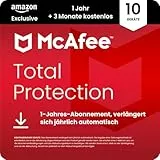 McAfee Total Protection (10 Geräte) 2025 | 15 Monate | Secure VPN, Sicherheitssoftware mit Virenschutz, Kennwort-Manager, Identitätsüberwachung | Digitaler download