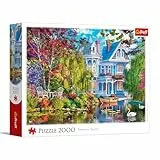 Trefl – Haus am See – 2000 Teile – DIY-Puzzle, kreative Unterhaltung, klassisches Puzzle für Erwachsene und Kinder ab 14 Jahren