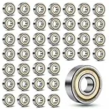 Kugellager, 40 Stück doppelt geschützte Rillenkugellager, Miniaturkugellager, Klein Rillenkugellager für DIY, Drehbänke, Motoren, 3D-Drucker, Fräsmaschinen, verschiedene mechanische Geräte, etc
