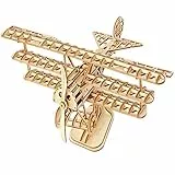 Rolife Woodcraft Baukasten 3D Holz Puzzle Kits DIY Spielzeug Geschenk Jugendliche und Erwachsene (Airplane)