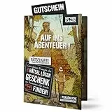 Hidden Games Rätselkarte, Grußkarte, Glückwunschkarte, Escape Room Karte - Die Schatzsuche (Deutsche Edition)