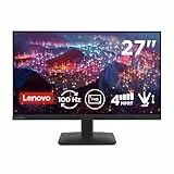 Lenovo L27-41 | 27'' Full HD WLED Monitor | 1920 x 1080 | 16:9 | 100Hz | 4ms Reaktionszeit | HDMI | VGA | 3-seitig IPS Panel | Raven schwarz | 4.1 kg