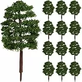 Modellbau Bäume - Miniatur Bäume Modellbaum Landschaft, Eisenbahn, 9 cm, 20 Stück (dunkelgrün)