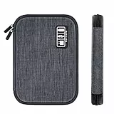 Luxtude Kabel Organizer Tasche, Kompakt Kabeltasche Organizer Reise, Kabel Tasche Klein für Ladekabel, USB, SD Karten, Ladegerät, Powerbank
