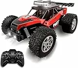KINSAM Ferngesteuertes Auto,RC Auto LED All Terrain ab 6 7 8 9 10 11 12 Jahre, 2.4GHz Mehrere Geschwindigkeiten bis 20 KM/H, 2AKKU 60min Spielzeit, Monster Truck Ferngesteuert - [2025 Modell]