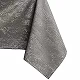 AmeliaHome Tischdecke 120x220 cm Tischtuch Tafeldecke Fleckschutz Lotuseffekt Abwaschbar Wasserabweisend Ornament Vesta Kakao