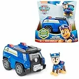 PAW PATROL, Polizei-Fahrzeug mit Chase-Figur (Sustainable Basic Vehicle/Basis Fahrzeug), Spielzeug für Kinder ab 3 Jahren