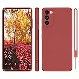 ORDA für Samsung Galaxy S20 FE Hülle Silikon Case, Hanyhülle für Samsung S20 FE 5G Case Ultra Dünn mit Microfiber, Kameraschutz und Bildschirmschutz, Kratzfeste Hülle für Galaxy S20 FE 6.5'' Rot