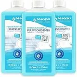 Maxxi Clean | 3x 750 ml Bodenreiniger mit Frische-Duft | geeignet für alle Wischroboter | Universal Reiniger Konzentrat | Wischflüssigkeit für Boden, Parkett, Fliesen | Saugwischer-Reinigungsmittel