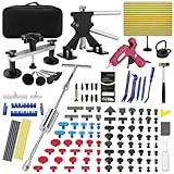 PDR TOOLS Lackfreies Ausbeul-Set für Auto - Ausbeulwerkzeug für Karosserie mit Hammer, Saugnäpfen und Zubehör, Reparatur-Set für Metalloberflächen