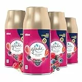 Glade Automatic Spray Nachfüller, Raumduft, Bubbly Berry Splash, 4er Pack (4x269 ml)
