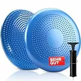 Retoo Ballsitzkissen mit Pumpe, 34cm Durchmesser, Balancekissen, Orthopädisches Sitzballkissen, Luftkissen, Pad, Sitzkissen, Bürostuhl, Sitzkissen für Büro Training