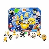 Minions Despicable Me 4 – Mega-Battle-Countdown-Kalender | 10 Überraschungen im Inneren in Form von Minion-Minifiguren und anderen Charakteren | Detaillierte 5,1 cm große Figuren