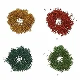 Healifty 4 Beutel Miniaturblätter für Modelleisenbahn Künstliche Herbstahornblätter für Landschaftsgestaltung und Bastelarbeiten im Feengarten