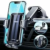 VANMASS 2025【True Militär-Klasse】Handyhalterung Auto【Upgrade Super Saugnapf & Clip 】4 in 1 Handy Halterung Auto Handyhalter Armaturenbrett Scheibe Lüftung Zubehör für iPhone 16 Pro Max/15 Samsung S25