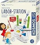 KOSMOS 645632 Meine erste Laborstation, Experimentierkasten für Kinder ab 5 Jahre, kindgerechter Chemiebaukasten mit anschaulich erklärten Experimenten