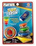 Günther Flugspiele 1560 - Kreisel Top Spin, ca. 4-8 cm, Geschicklichkeitsspiel mit 5 stapelbaren Kreiseln, für Kinder ab 3 Jahren, inkl. Starter