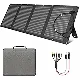 SinKeu 120W faltbares Solarpanel, Tragbare Solarladegerät mit Tragetasche, Wasserdicht mit 19,8V 6A MC4/Anderson/XT60/DC-Ausgängen, Ideal für Powerstations, Generatoren, Camping, Wohnmobile