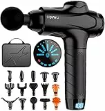 Massagepistole Massage Gun Elektrisches Massagegerät, Muskel Massagepistole mit 15 Massageköpfen, Handmassagegerät für Nacken Schulter Tiefen, H1-Black2