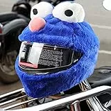 Towwoo Stoff-Cover für Motorradhelm, Lustiger Motorradhelm Schutzhülle, Toller Hingucker, Outdoor Reitausrüstung, Cartoon Plüsch Stoff Cover für Männer und Frauen (A)