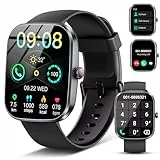 Smartwatch Damen Herren, 1.91'' Zoll HD Smart Watch mit Bluetooth Anrufe, Fitness Tracker mit 110+ Sportmodi, Herzfrequenz SpO2 Schlafmonitor Schrittzähler, IP68 Wasserdicht Fitnessuhr für Android iOS