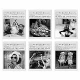 Dazzlewall 6er Set Feminismus New York Trends Wanddeko, Schwarz-Weiß Vintage Zeitung Funky Feminist Poster Wandbilder für Mädchen-WG Wohnung Wohnzimmer Schlafzimmer Ohne Rahmen 20x25 cm