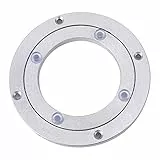 Yosoo Heavy Duty Aluminium Legierung Rotierende Lager Turntable Runde Speisetisch Smooth Swivel Plate (Abmessung : 4inch)