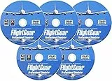 FlightGear Flight Simulator 2023 X Premium DELUXE Edition Flugsimulation 5 Disc DVD-CD-Set Kompatibel mit Microsoft Windows 11, 10, 8.1, 8, 7, Vista PC & Mac | 600+ Flugzeuge & Weltweite Landschaft