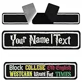 Patch Personalisiert mit Klettverschluss | Klettpatch personalisieren | Aufnäher mit Klett | Namensschilder für Kleidung | Klett Patch selbst gestalten | 100x25mm