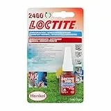 LOCTITE Schraubensicherung 2400, Schraubenkleber für das Sichern von Schrauben, mittelfestes Schraubensicherungsmittel für alle Metall Gewindeverbindungen, kennzeichnungsfrei, 1x5ml