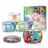 Yinuo Mirror Geschenke für Frauen, Duftkerzen-Set Geschenk-Idee, 4 * 5,6 Oz Sojawachs Aromatherapie Kerzen für Weihnachten,Geburtstag, Valentinstag, Bad, Yoga