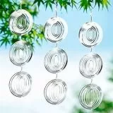 Reflektierende Vogelabwehr Windspiel, 3 Stück Metall Wind Spinner Rotierend, 3D Windspiele Hausgarten Dekor, Windspiels Vogelabwehr für Garten Balkon Innenhöfe